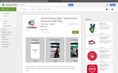 eCitizen Kenya App - Government Services Chap Chap ...