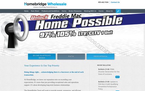 HomeBridge Wholesale: Wholesale Mortage Lending