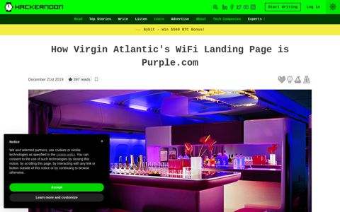 How Virgin Atlantic's WiFi Landing Page is Purple.com ...