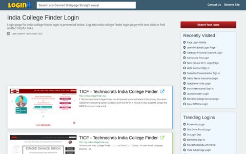 India College Finder Login - Loginii.com