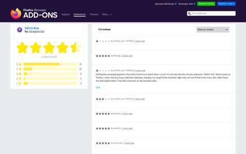 Reviews for Twitch Now – Add-ons for Firefox (en-GB)
