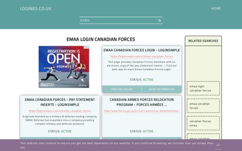emaa login canadian forces - General Information about Login