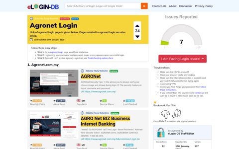 Agronet Login - A database full of login pages from all over the ...