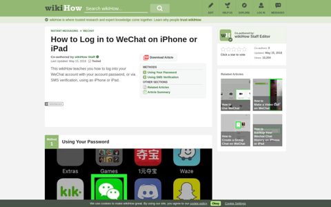 How to Log in to WeChat on iPhone or iPad: 12 Steps