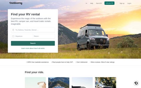 Outdoorsy: Trusted RV rental marketplace
