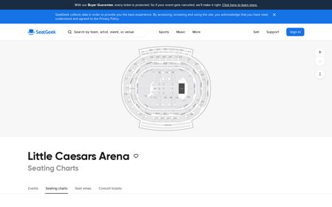 Little Caesars Arena Seating Chart - SeatGeek