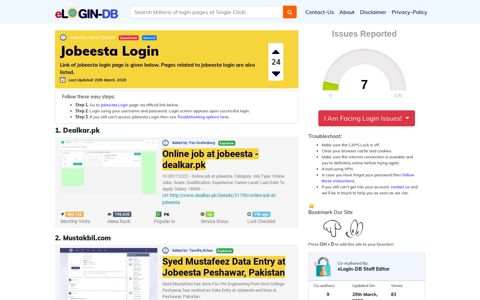 Jobeesta Login - A database full of login pages from all over ...