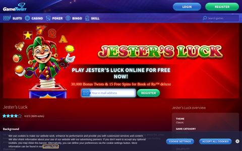 Play Jester's Luck Online FREE | GameTwist Casino