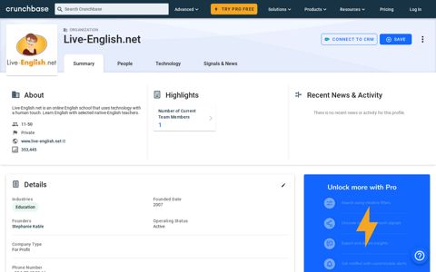 Live-English.net - Crunchbase Company Profile & Funding