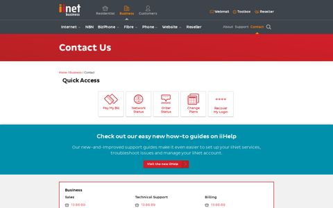 Contact Business - iiNet