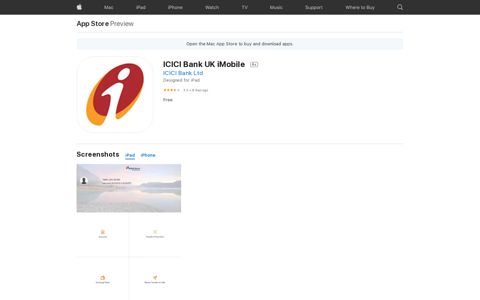 ‎ICICI Bank UK iMobile on the App Store