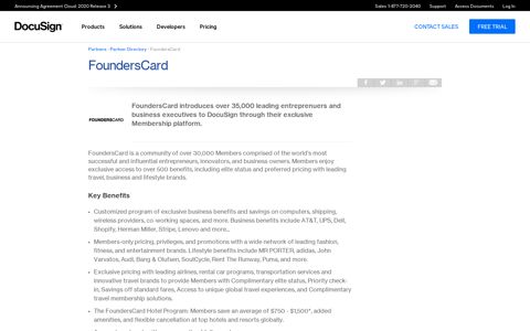 FoundersCard | DocuSign