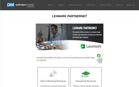 Lexmark PartnerNet | Supplies Network