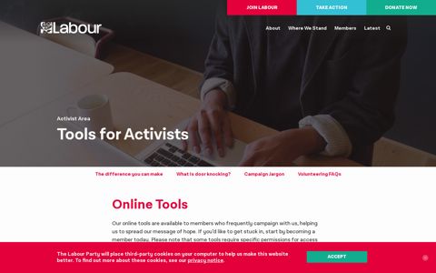 Tools for Activists - The Labour Party