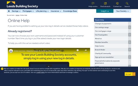 Online Help - Leeds Building Society