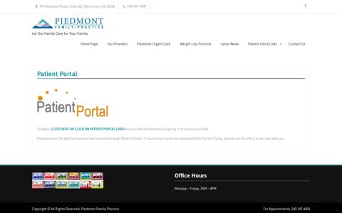 Patient Portal - - Piedmont Family Practice