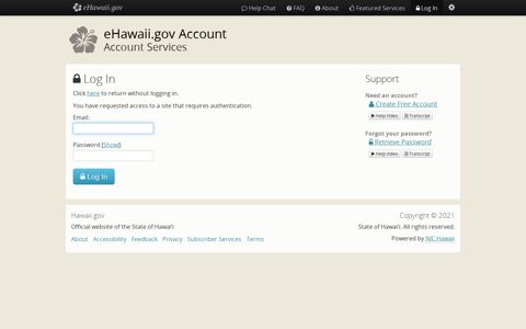 eHawaii Account Services - eHawaii.gov