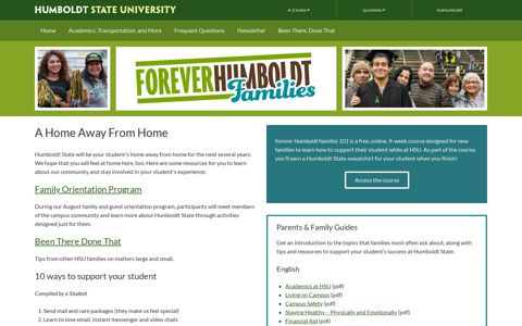 Forever Humboldt Families - Humboldt State University