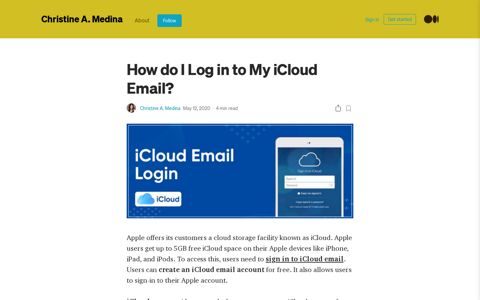 How do I Log in to My iCloud Email? | by Christine A. Medina ...