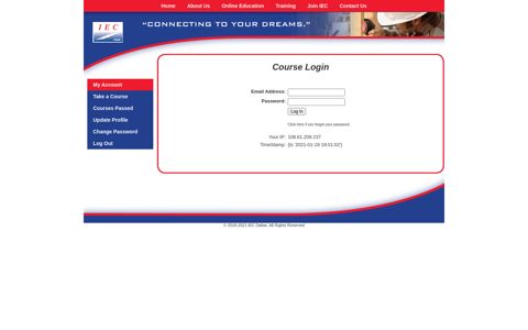 Already registered? LOG IN NOW - IEC - Independent ...
