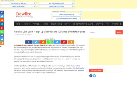 Galactic Love Login - Sign Up Galactic Love 100% free online ...