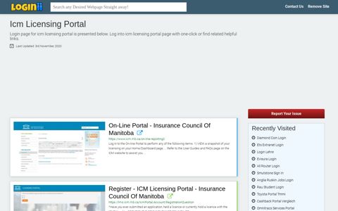 Icm Licensing Portal - Loginii.com