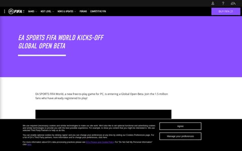 EA SPORTS FIFA World Kicks-Off Global Open Beta