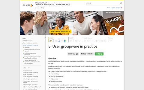 5. User groupware in practice - PC SOFT - Online ...
