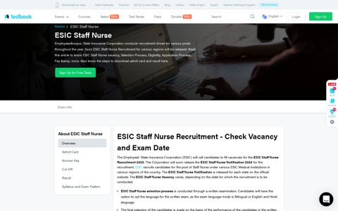 ESIC Staff Nurse Recruitment 2020 - Vacancy & Application ...