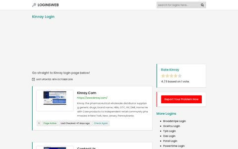 Kinray Login - Find the desired login page straight!