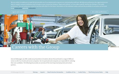Careers in the Volkswagen Group - Volkswagen AG