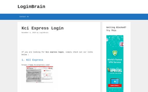 kci express login - LoginBrain