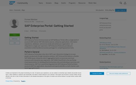SAP Enterprise Portal: Getting Started | SAP Blogs