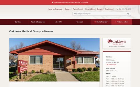 Oaklawn Medical Group Homer Clinic | Oaklawn Hospital