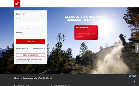 Honda Powersports Credit Card: Log In or Apply