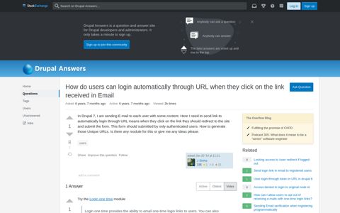 How do users can login automatically through URL when they ...