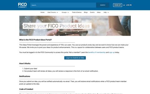 Ideas Portal - the FICO Community