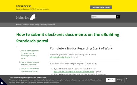 Complete a Notice Regarding Start of Work | How to submit ...