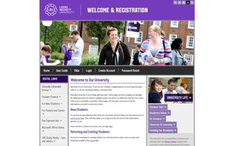 Leeds Beckett University: Online Welcome