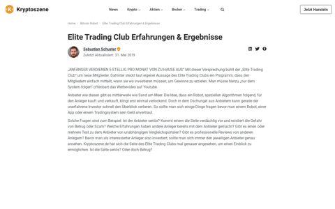 Elite Trading Club Erfahrungen | Die ERGEBNISSE des 250 ...