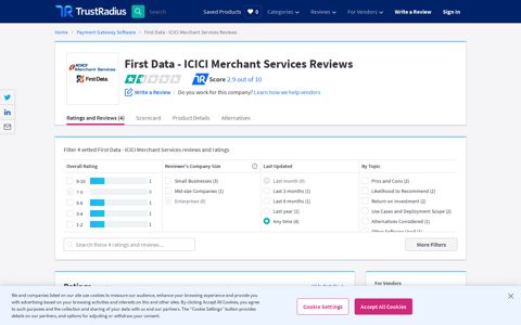 First Data - ICICI Merchant Services Reviews & Ratings 2020