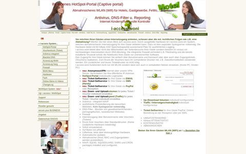 HotSpot-Portal für das Gastgewerbe (Captive portal) - Internet ...