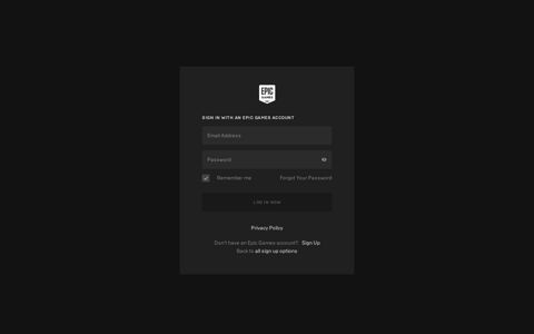 Sign in to Your Epic Games Account - Epic Games Store