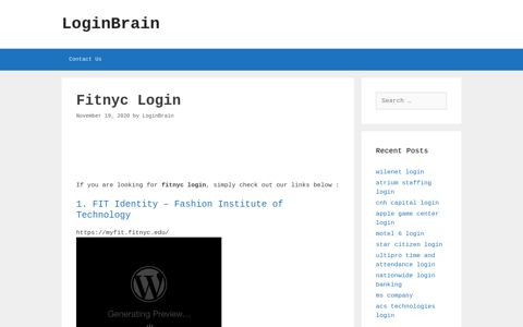 fitnyc login - LoginBrain