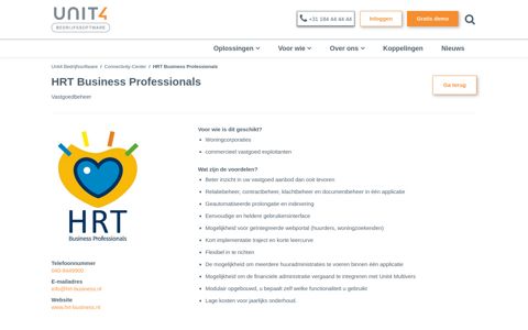 HRT Business Professionals - Unit4 Bedrijfssoftware