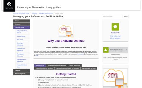 EndNote Online - Managing your References - LibGuides at ...