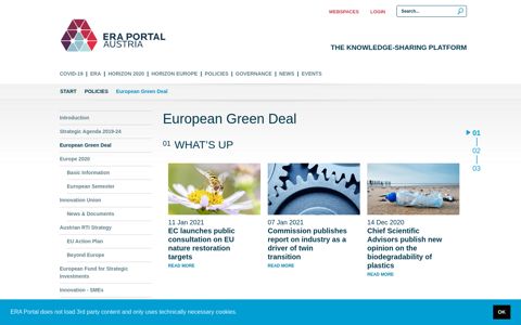 European Green Deal - ERA Portal Austria