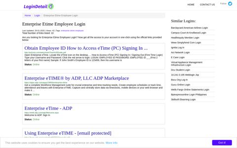Enterprise Etime Employee Login Obtain Employee ID How to ...