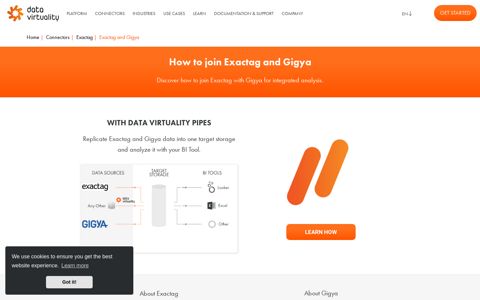 Join Exactag with Gigya - Data Virtuality