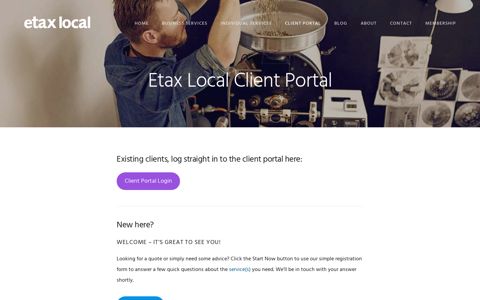 Etax Local Client Portal - Keeping You Secure